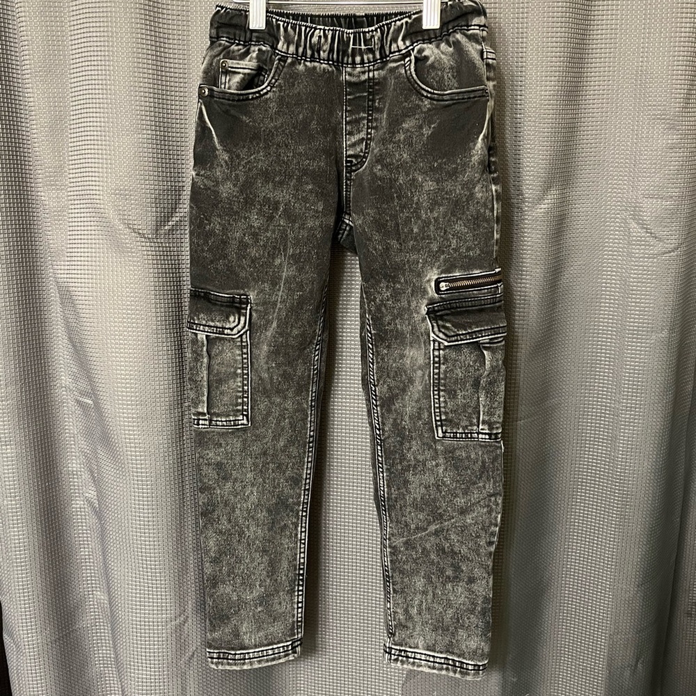 Wonder Nation Black Jeans with Vintage Finish